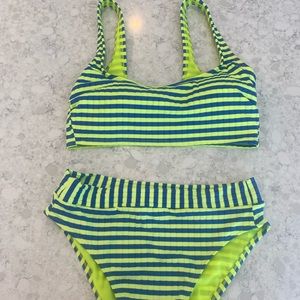 NEW Neon high waisted super cute 2 piece!